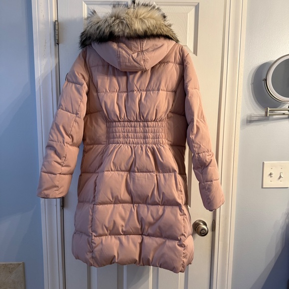 MICHAEL Michael Kors Women’s Faux-Fur Hooded Puffer Coat – Blush, Size L - Picture 3 of 6